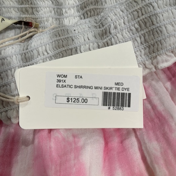 NWT Stark Elastic Mini Skirt in Tie Die size medium - Picture 4 of 4